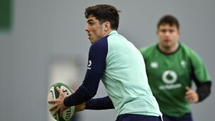 <p>RISING TO THE CHALLENEGE: Jimmy O'Brien played a very prominent role in the defeat of the world champions. </p>