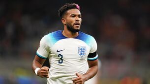 <p>LEFT OUT: Reece James has been left devastated after Gareth Southgate told Chelsea’s injured right-back that he will not be named in England’s World Cup squad. Pic: PA</p>