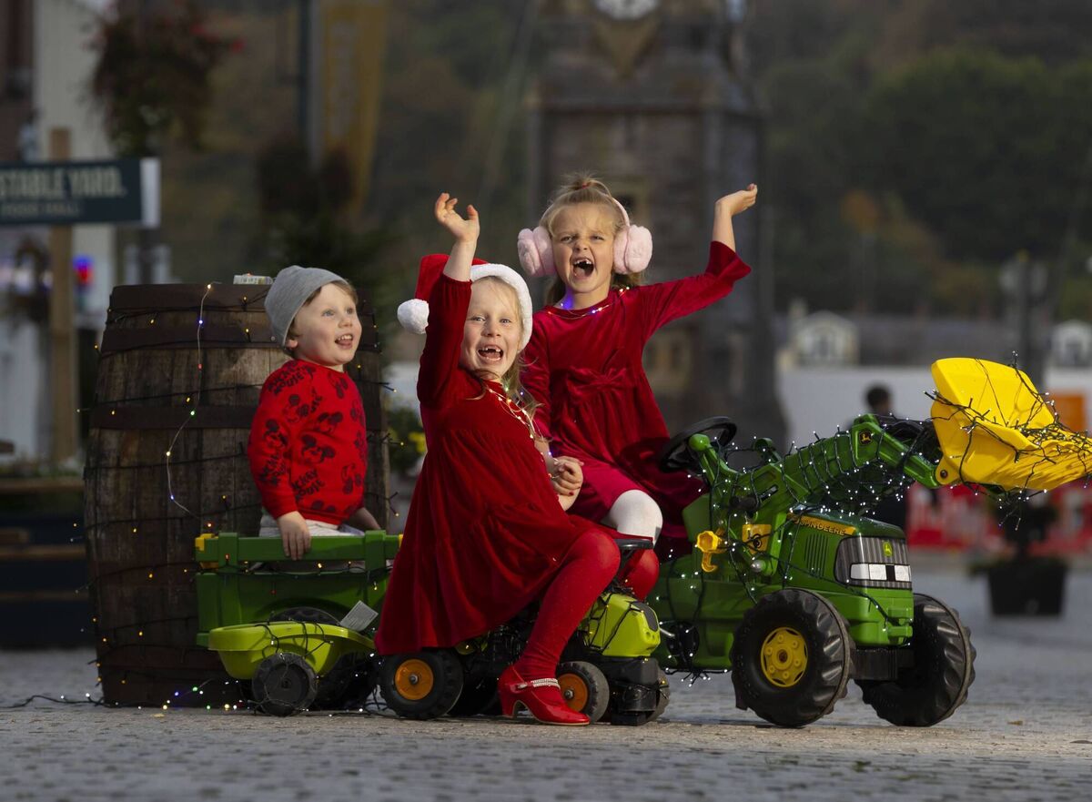 Pictured in Waterford as they prepare for the country’s first Christmas Parade which will take place as part of the Winterval Festival in the city this November 18 are Katelyn, Willow and Teddy. Picture: Patrick Browne