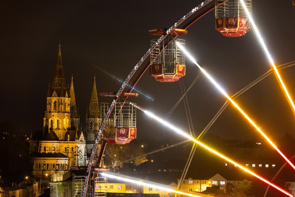 The Ferris wheel on Grand Parade for Glow last year. Picture: Darragh Kane