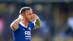 <p>DUE EAST: James Maddison has been included in England’s squad (PA)</p>