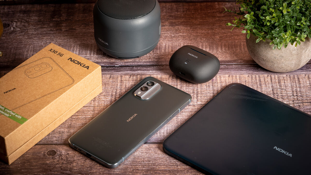 The Nokia X30 5G is a stylish phone that feels great in the hand. Picture: Noel Campion.