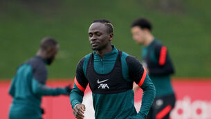 <p>MADE IT: Sadio Mane has been named in Senegal’s squad for the World Cup (Peter Byrne/PA)</p>