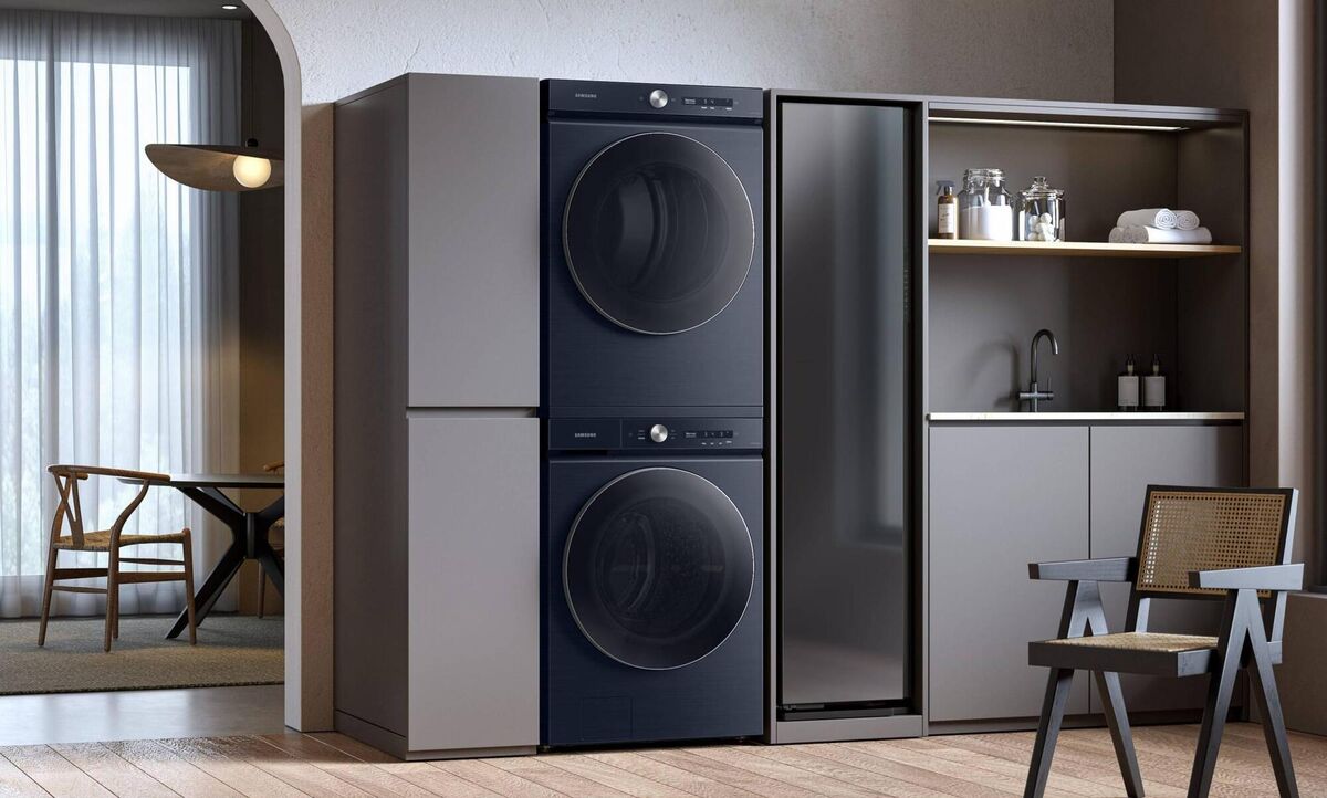 Samsung has launched a bespoke range of washers and dryers (heat pump); DV16T8520BV, €2099, expert.ie.