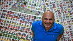 <p>Gianni Bellini is considered to be the world's leading collector of football cards and stickers. He loaned them for the exhibition and he will be in Cork for the opening </p>