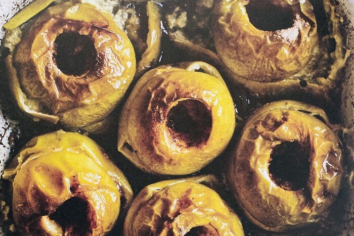 A Tray of Roast Apples