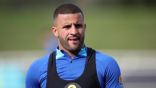 <p>STILL OUT: Kyle Walker has an injury. Pic: Simon Marper/PA</p>