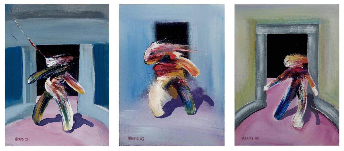  Leaning to the Left triptych, by John Adams. 