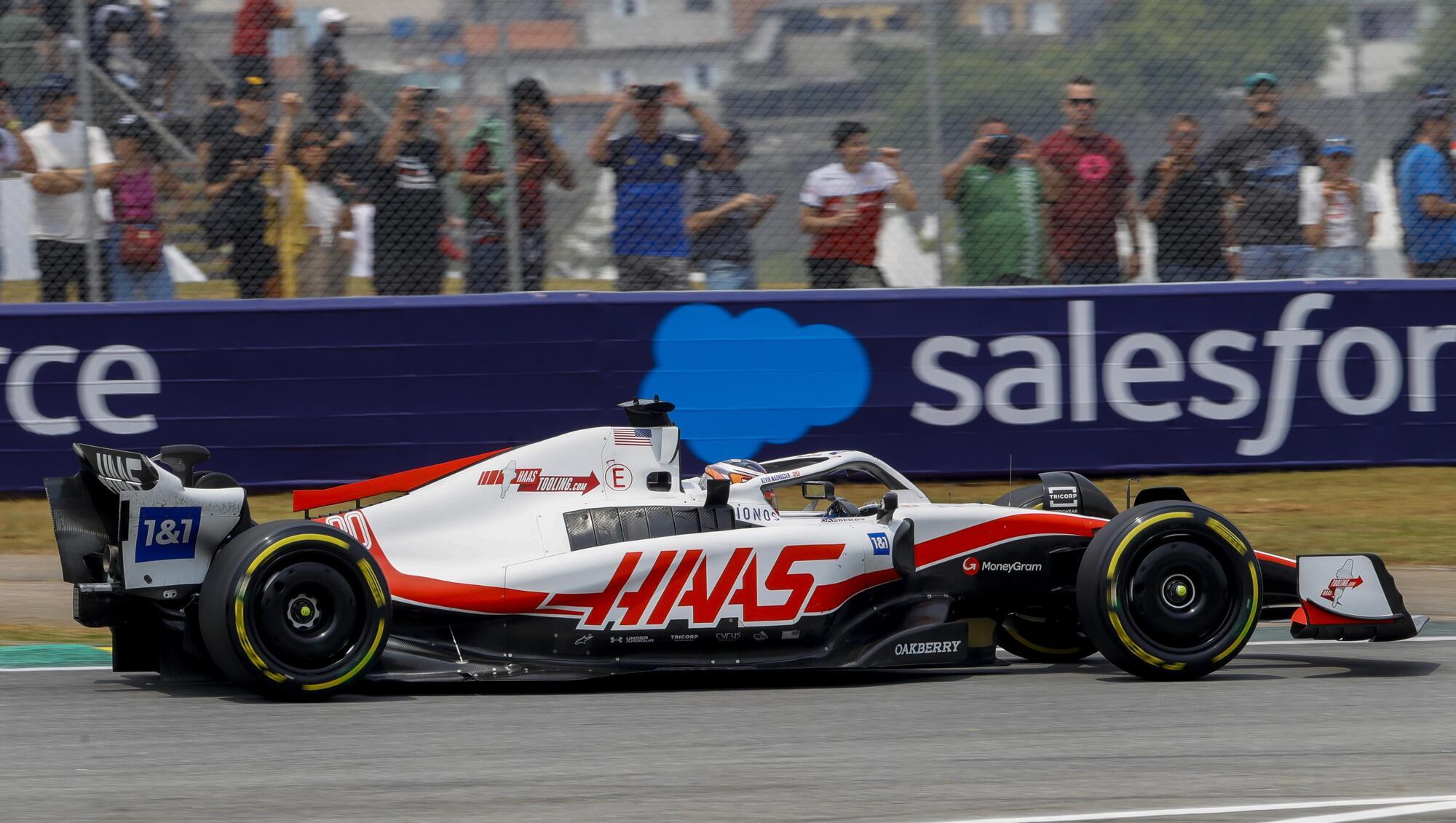 Kevin Magnussen claims shock pole position in Brazil