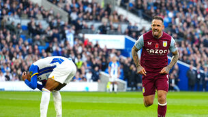 <p>Danny Ings scored twice to earn Aston Villa a 2-1 win at Brighton (John Walton/PA)</p>