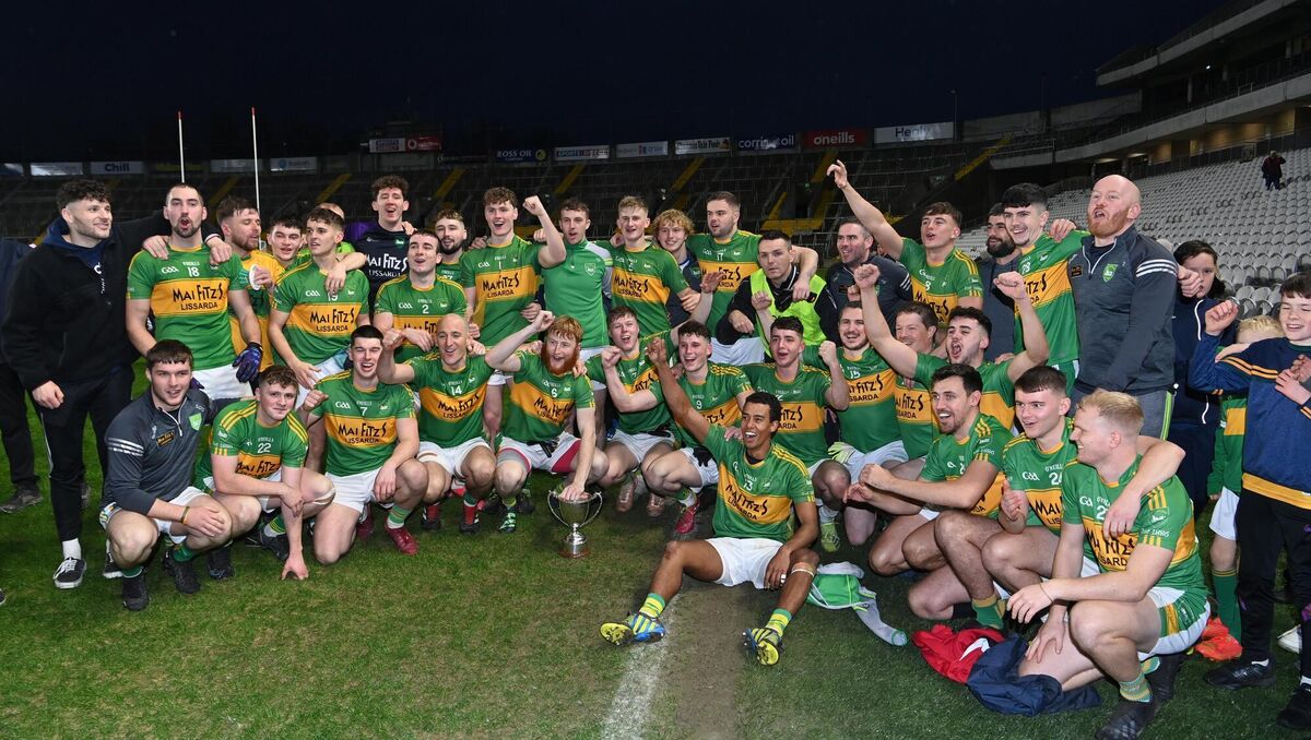 GROUP EFFORT: The Kilmurry team celebrate their victory. Picture Dan Linehan