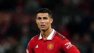 <p>IN THE COLD: Cristiano Ronaldo says he feels “betrayed” by Manchester United. Picture: Martin Rickett/PA</p>
