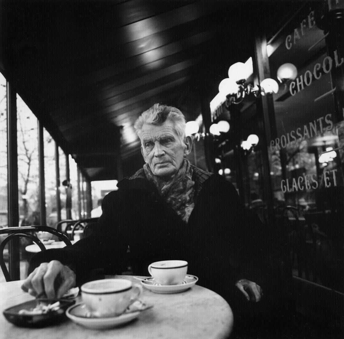 Samuel Beckett in a Paris Cafe