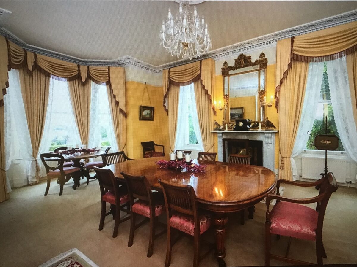 This Victorian dining table and the Cork 11-bar chairs will be at the Lynes and Lynes sale.