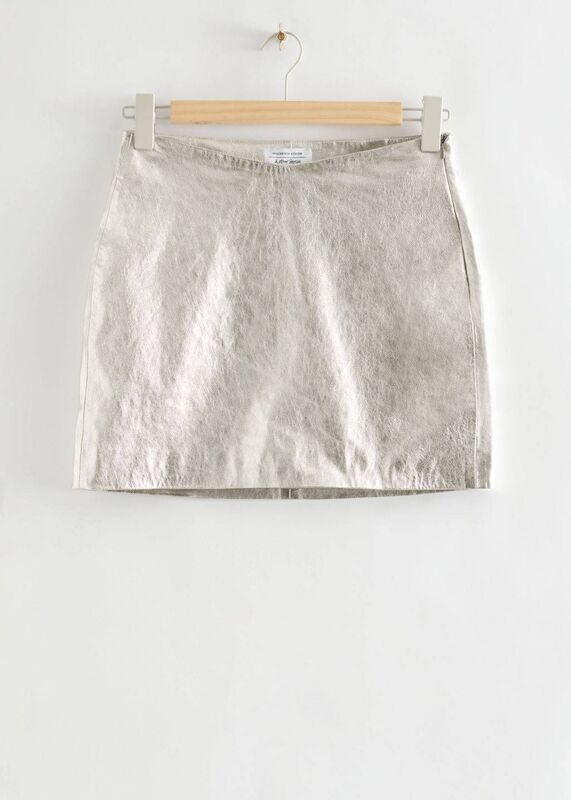 Metallic Leather Skirt, €199, & Other Stories Metallic Leather Skirt, €199, & Other Stories
