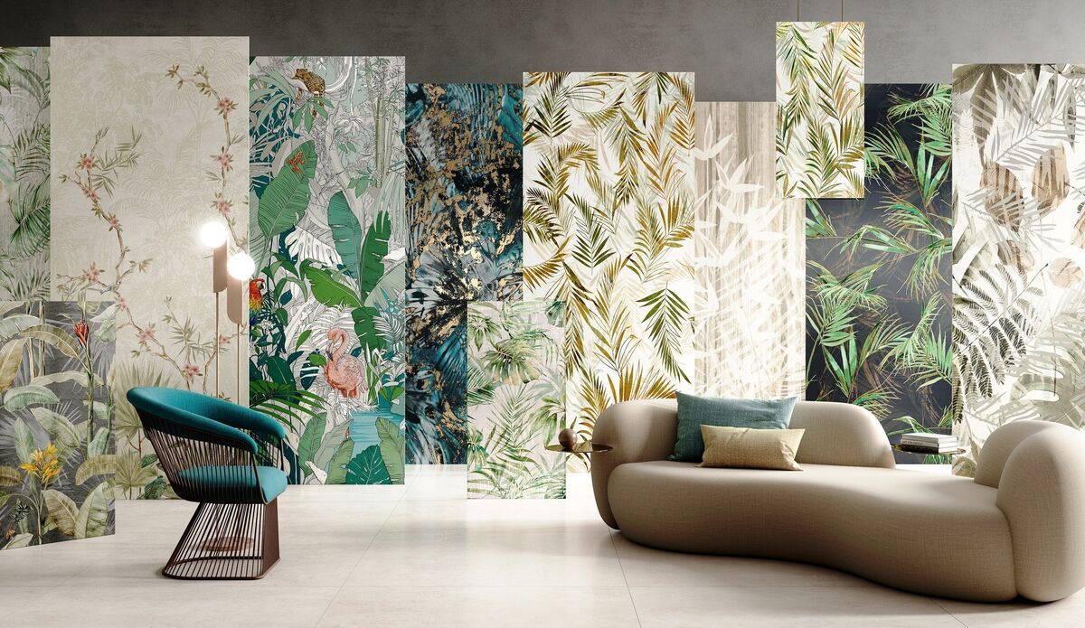 La Fabbrica botanical stoneware slabs, versatile.ie.