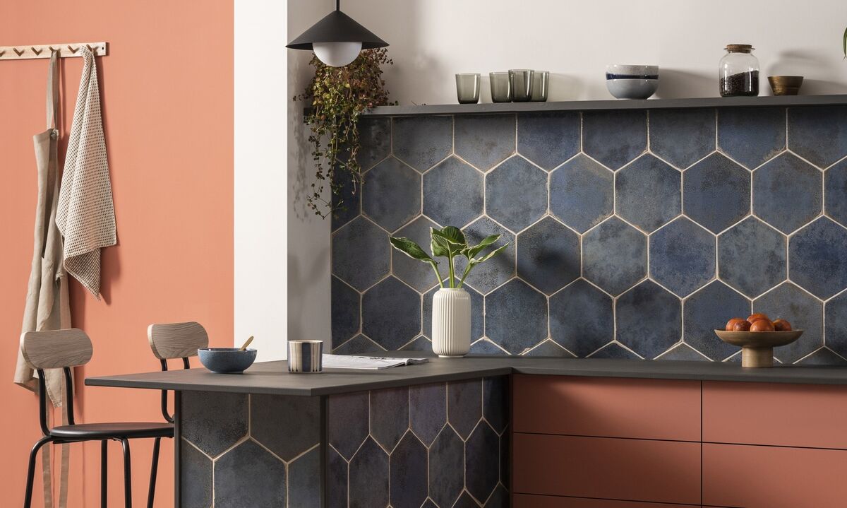 Original Style Oken Hexagonal tile, €30 per square metre, multiple suppliers.