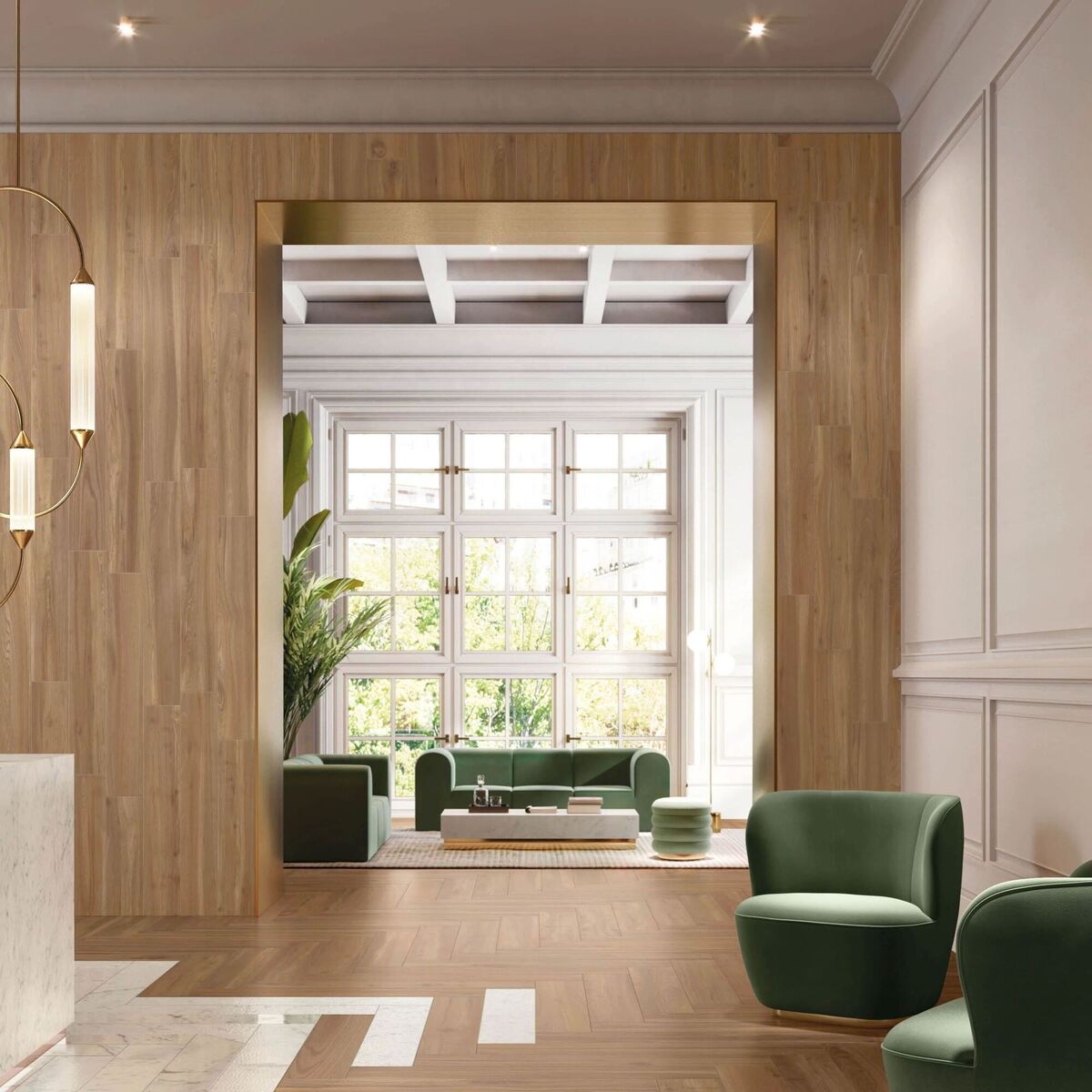 Based on the knotting of oak, elm and walnut, wood-effect tile from the Allure collection by Italgraniti, €48.12 per square metre, tilestyle.ie.