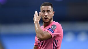 <p>Real Madrid’s Eden Hazard (Peter Powell/PA)</p>