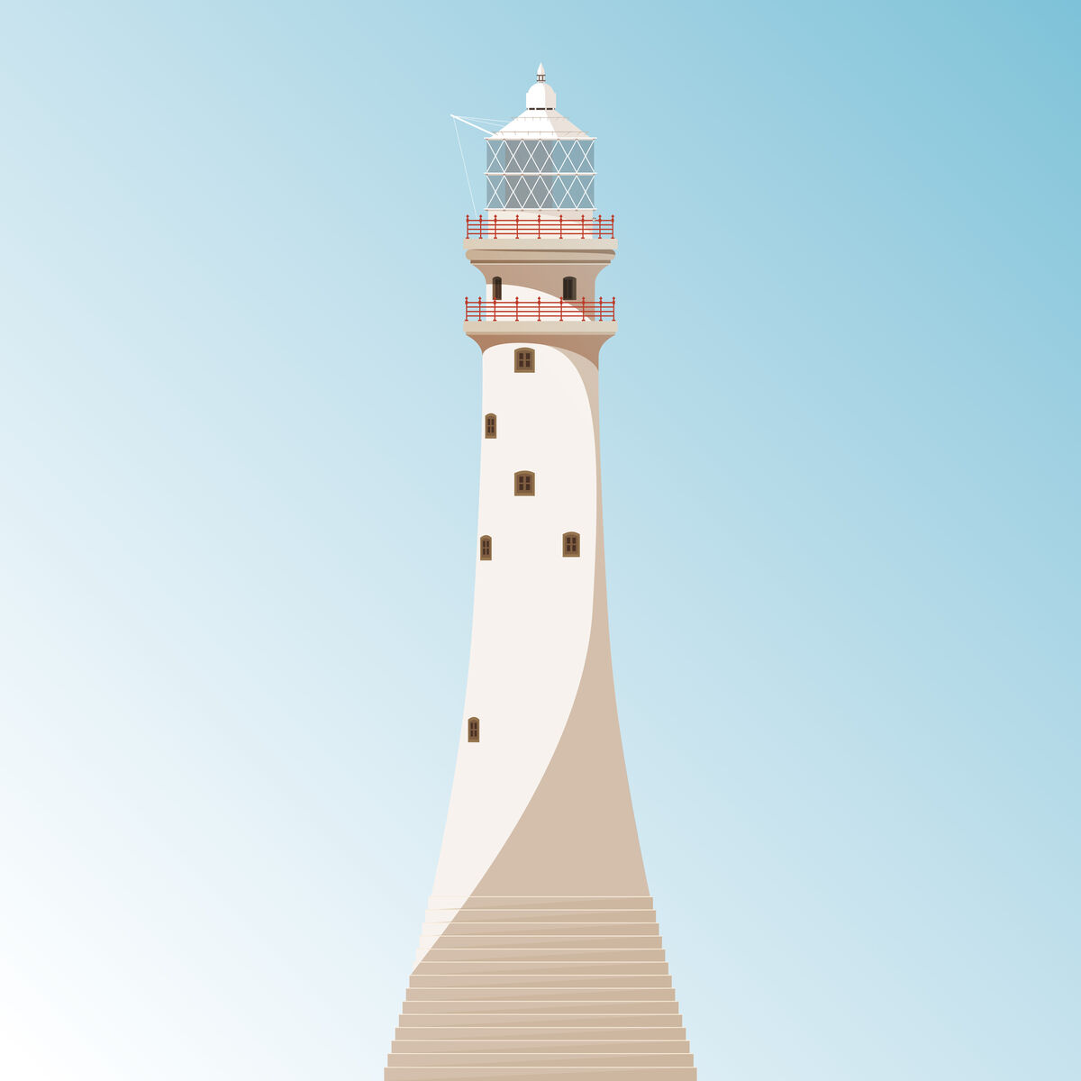 Bert Dufour's print of Fastnet Lighthouse in Cork. Picture:  Bert Dufour/PA Wire 