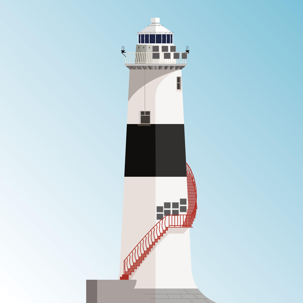 Mr Dufour's print featuring Blackrock Lighthouse, in County Sligo. Picture: Bert Dufour/PA Wire