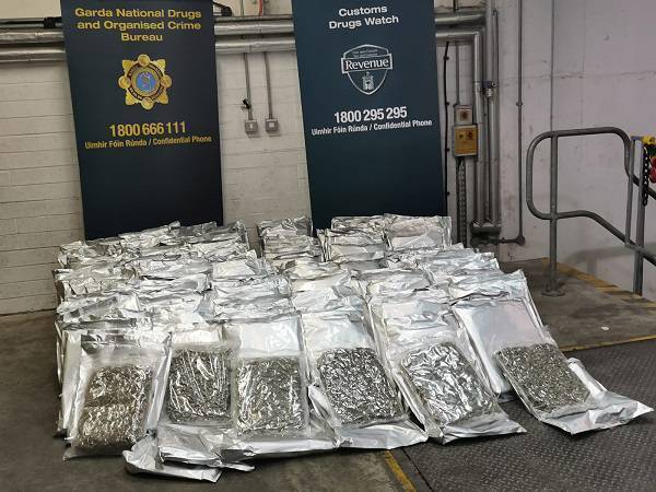 Over €2.3m worth of cannabis seized and one man arrested in Dublin