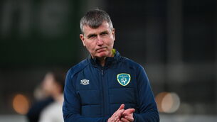 <p>Ireland manager Stephen Kenny after the defeat to Norway. Picture: Seb Daly/Sportsfile</p>