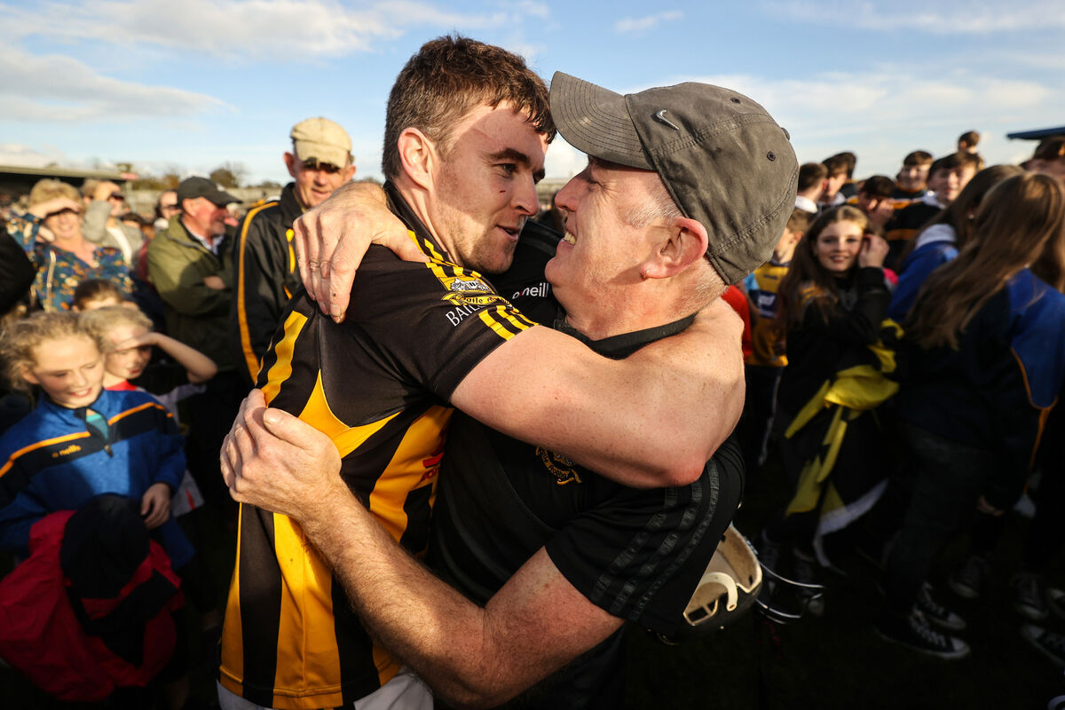 STAR MAN: Ballyea's Tony Kelly celebrates after the Clare hurling final with Hogan. Pic: INPHO/Ben Brady STAR MAN: Ballyea's Tony Kelly celebrates after the Clare hurling final with Hogan. Pic: INPHO/Ben Brady