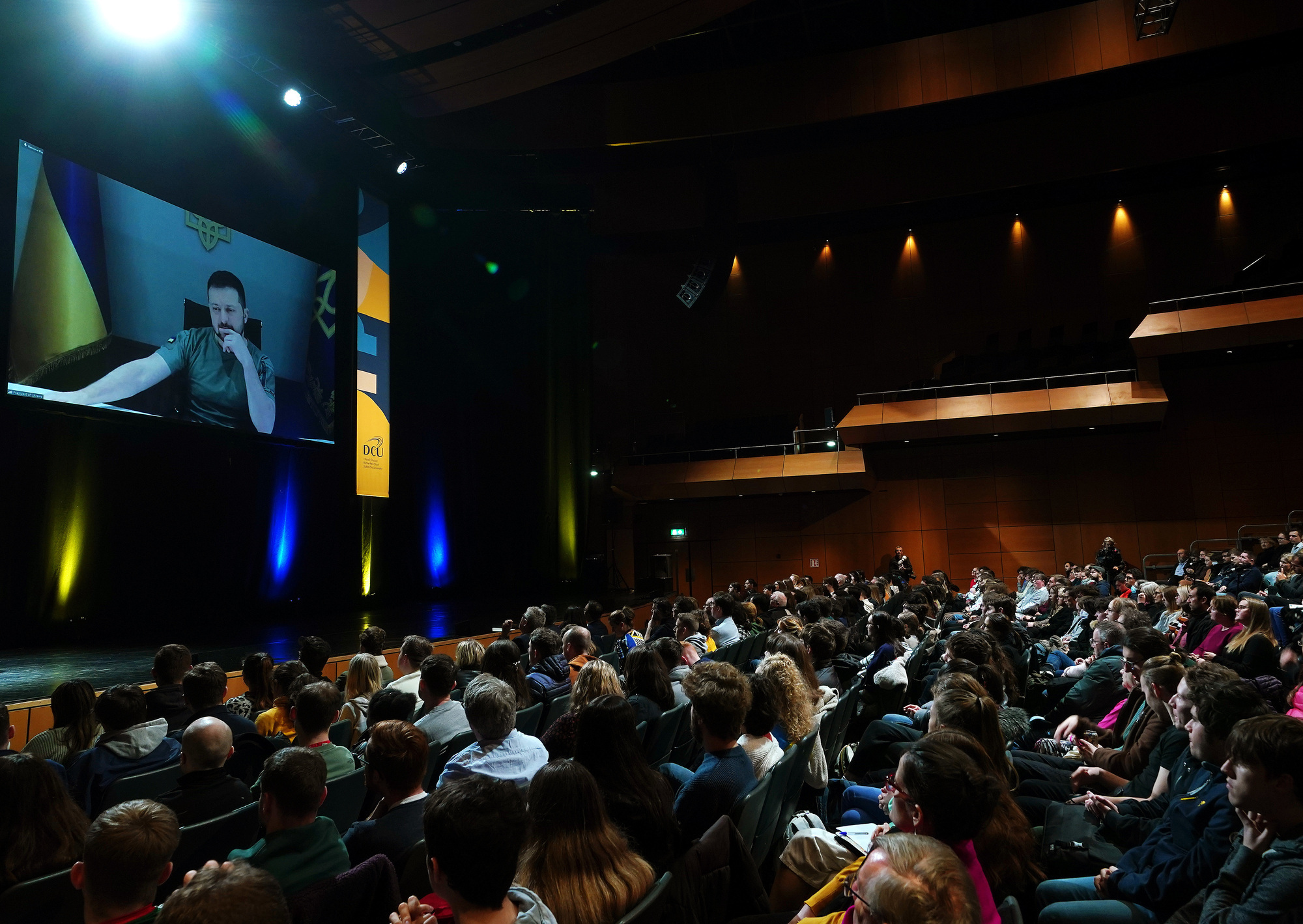 Take care of your freedom, Ukraine's Zelenskyy tells Irish students