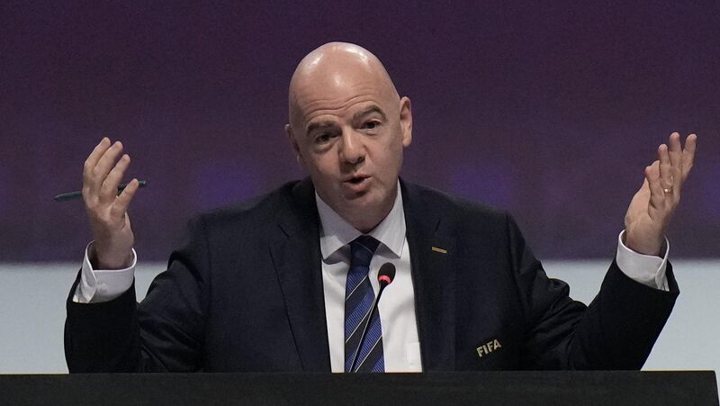 FIFA president Gianni Infantino. Picture: Hassan Ammar/PA