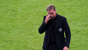 Kasper Hjulmand’s Denmark were held to a draw (Mike Egerton/PA)