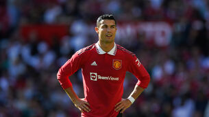 <p>EXIT: Cristiano Ronaldo.</p>