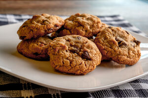 Lime, Chocolate & Oat Biscuits