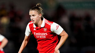 <p>Vivianne Miedema headed Arsenal level in Turin (Zac Goodwin/PA)</p>