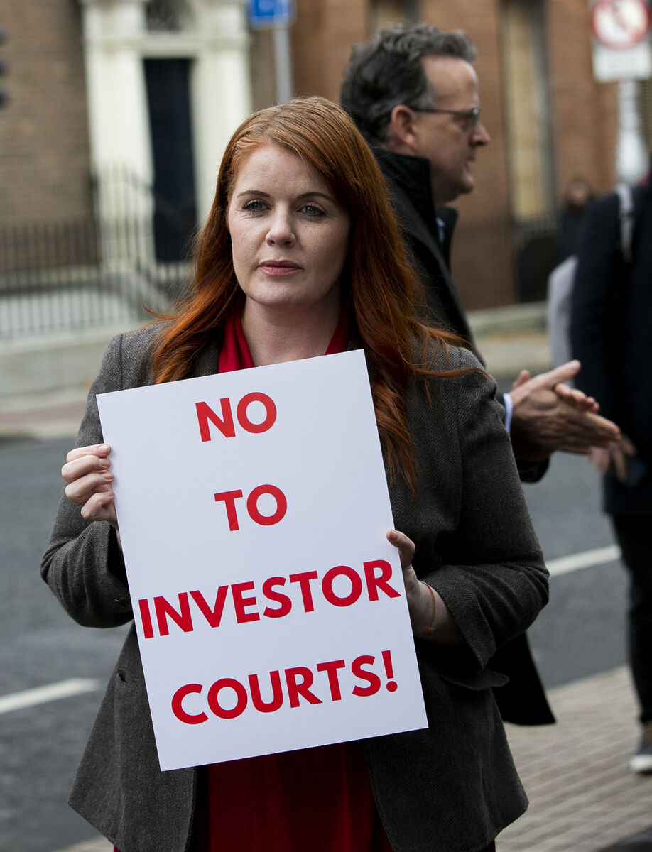Green party TD Neasa Hourigan after gthe Supreme Court ruling on the Ceta trade deal. Picture: Gareth Chaney/ Collins Photos