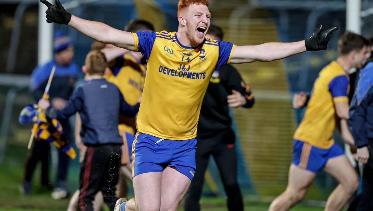 SHEER JOY: Enniskillen Gaels Eoin Beacom celebrates. SHEER JOY: Enniskillen Gaels Eoin Beacom celebrates.