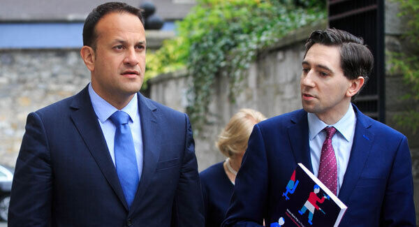 Leo Varadkar and Simon Harris Leo Varadkar and Simon Harris
