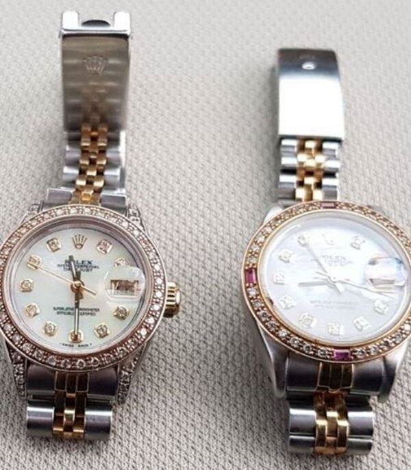 Two watches seized in today’s operation by the Criminal Asset Bureau. Pic: Gardaí