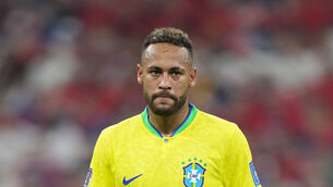 Neymar in action during Brazil’s win over Switzerland (Peter Byrne/PA)