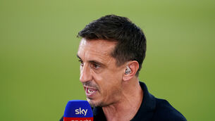<p>EXIT STRATEGY: Sky Sport's pundit Gary Neville.</p>
