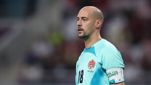 <p>ABUSE: Milan Borjan of Canada. Picture: Alex Grimm/Getty Images)</p>