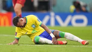 <p>RULED OUT: Neymar's ankle injury will rule him out of Friday's Group H fixture with Cameroon, Brazil team doctor Rodrigo Lasmar has confirmed. Pic: Peter Byrne/PA Wire.</p>