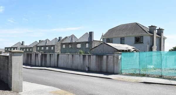 An unfinished housing development at Lios na Gréine, Lismire, Co Cork, which was earmarked for demolition when this photograph was taken in 2016, but is still standing. Picture: Larry Cummins