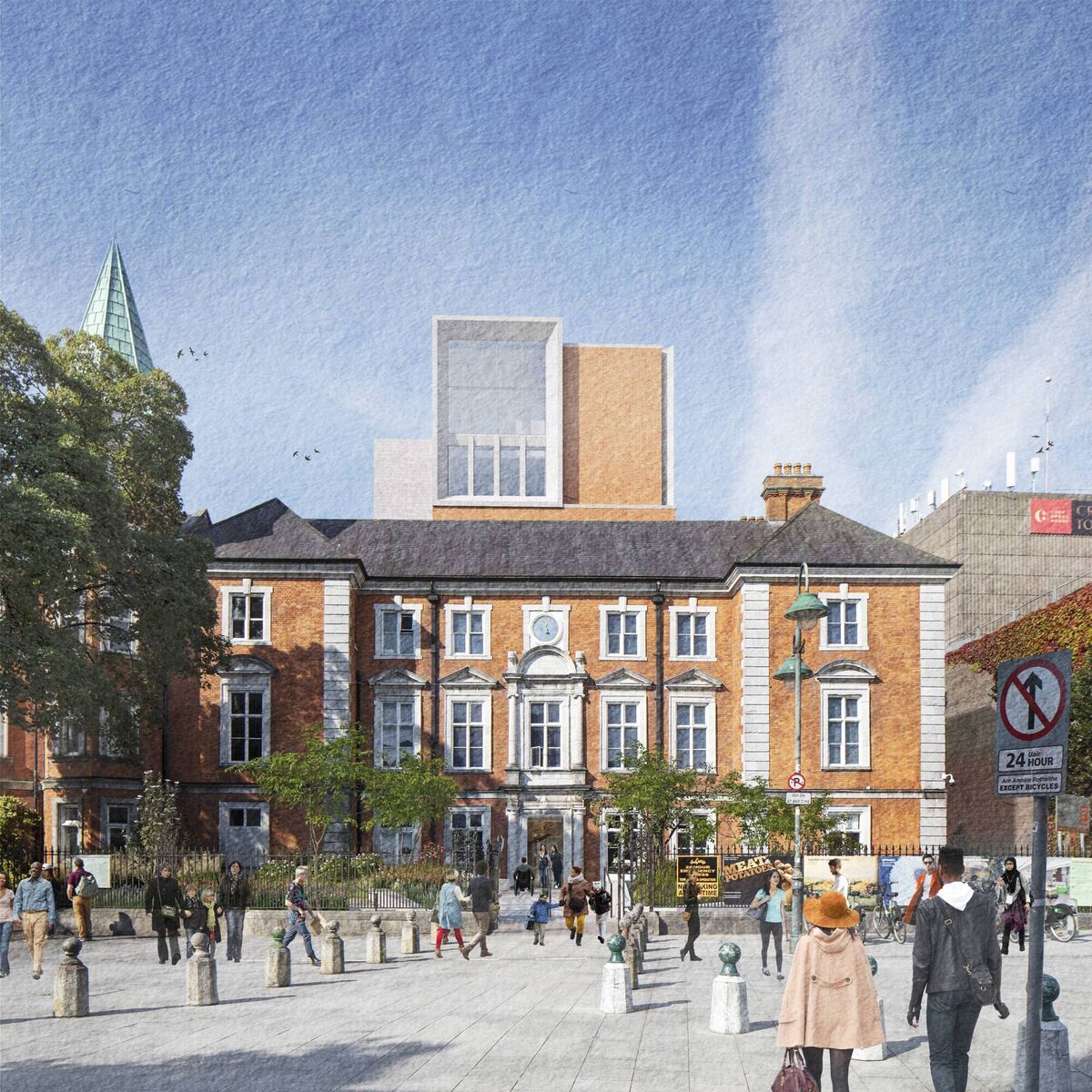 Artist impression of Emmet Place. Picture: Grafton Architects