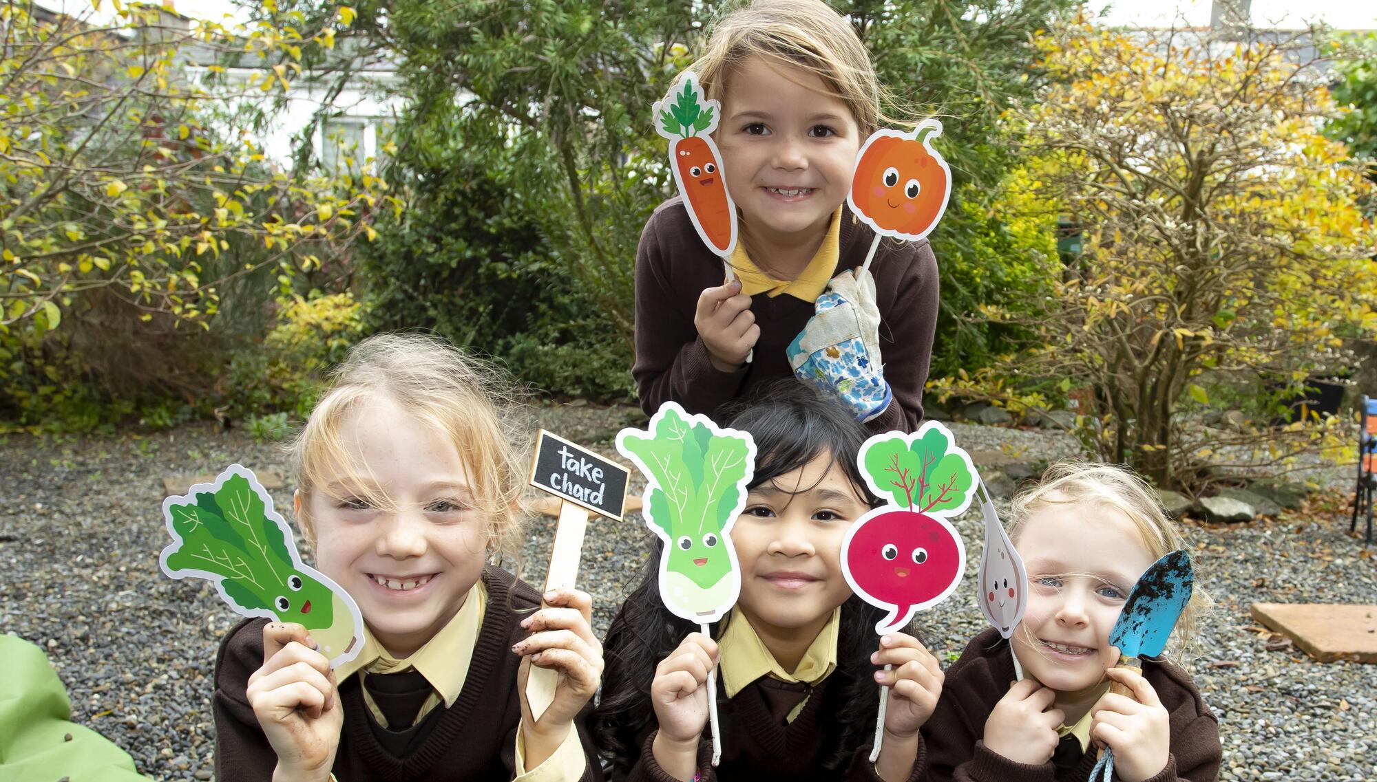 Some of the young GIYers partaking in Grow at School