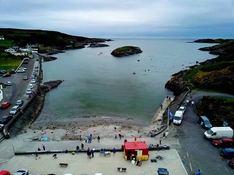 The annual Christmas swim can attract in the vicinity of 100 swimmers who will brave the water in any weather. Picture: Garry Minihane