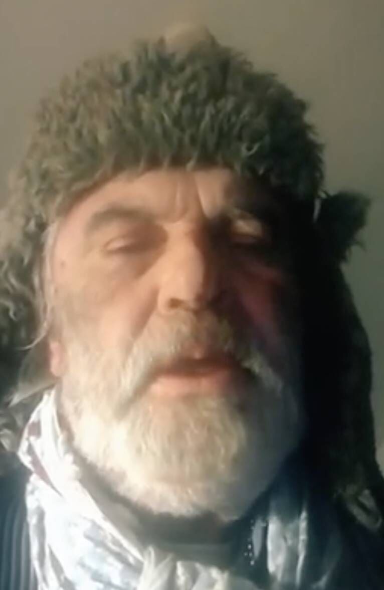 Ian Bailey speaking on his TikTok account about a recent assault