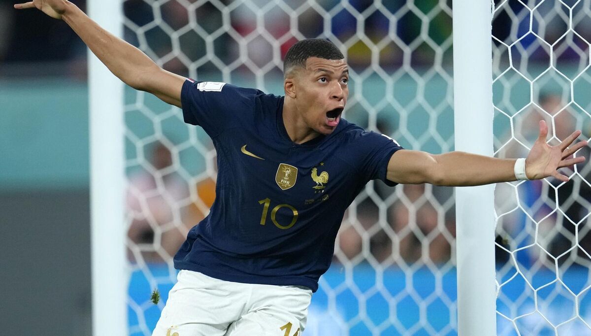 STAR ATTRACTION: France's Kylian Mbappe celebrates scoring against Denmark. 