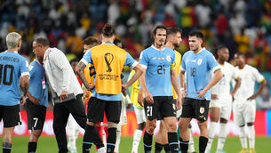 <p>Uruguay beat Ghana but missed out on the last 16 on goals scored (Nick Potts/PA)</p>