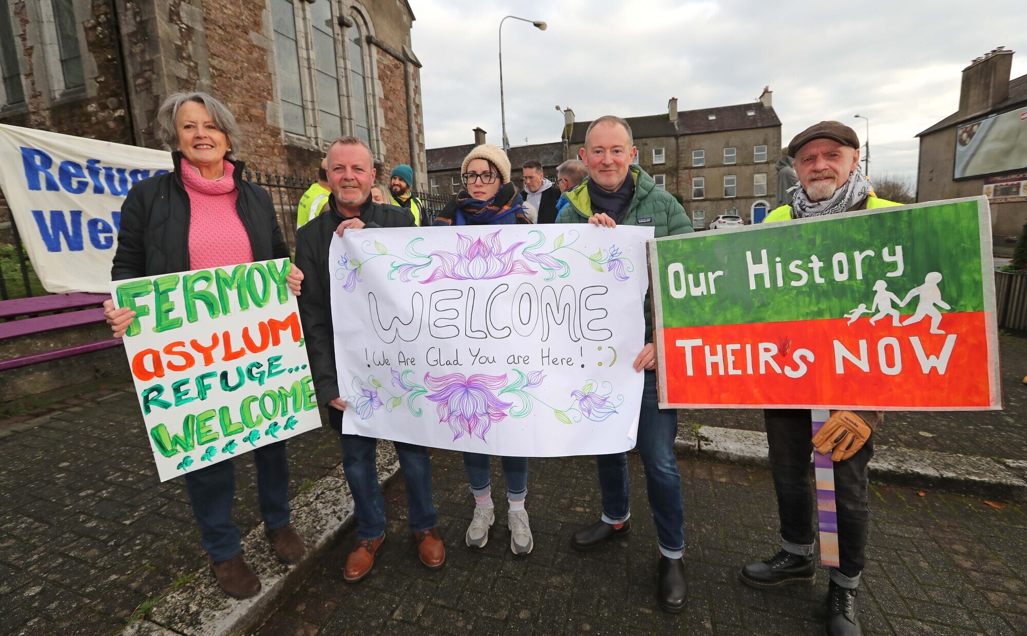 'If you live here, you belong here': Hundreds gather in Fermoy for rally in support of refugees